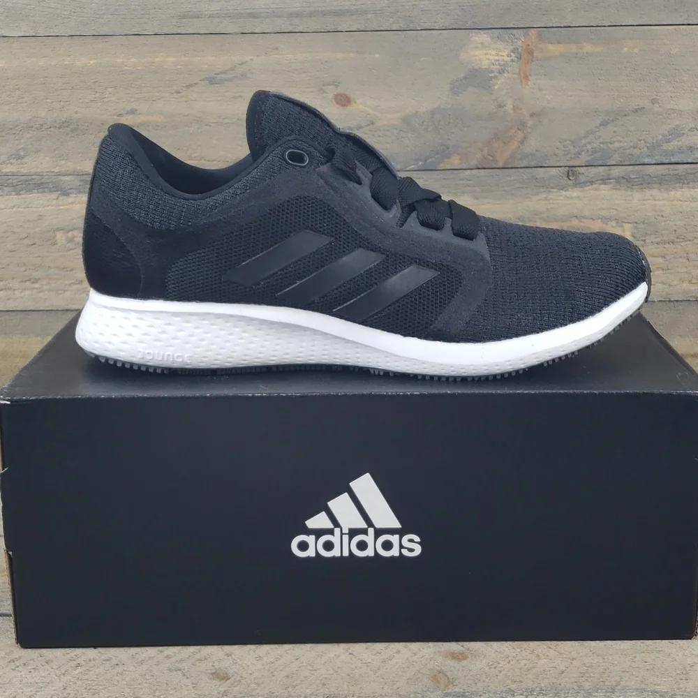 adidas Edge Lux 4 Women's Running Shoes Black White - Picture 1 of 12